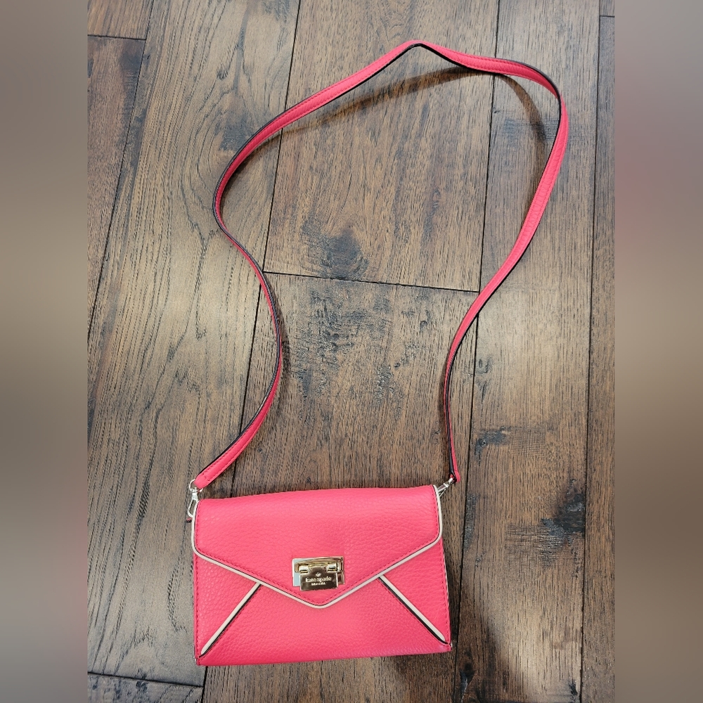 Kate Spade pink crossbody wallet/purse